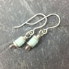 Reels  - silver and Amazonite earrings