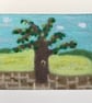 Tree by the fields felted picture. - Image 3