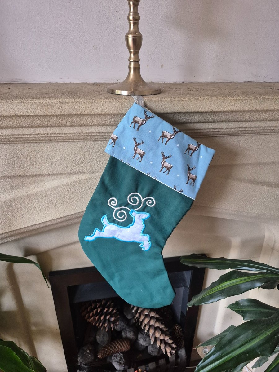 Stocking Blue Deer