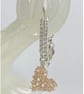 Handbag Charm, Golden Crystal Puffed Heart, with a Chainmaille Chain and Keyring - Image 10