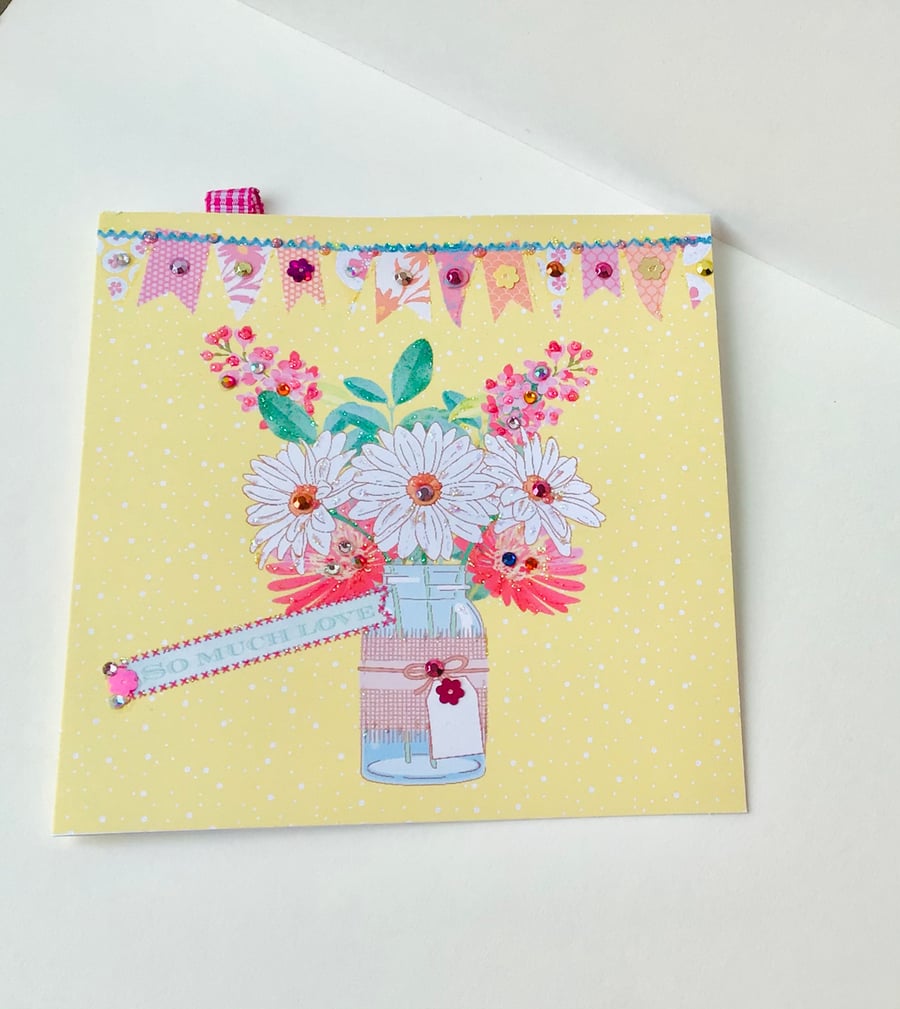 Birthday Card, Open Greeting Card,Can Be Personalised,Printed Handfinished Card