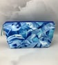 Dolphins makeup bag, Dolphin zip bag, 2 size options, Handmade - Image 4