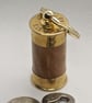 Handcrafted Reclaimed Oak & Eley 12Bore Cartridge Keyring Recycled Brass Detail - Image 8