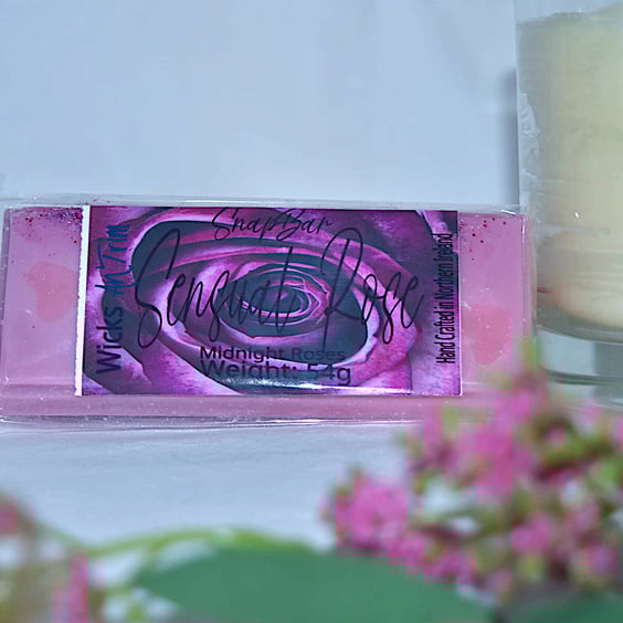 Sensual Rose Hand Poured Soy Wax Melt SnapBar