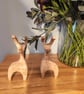 Handmade Wooden Scandinavian style Reindeer - Image 3