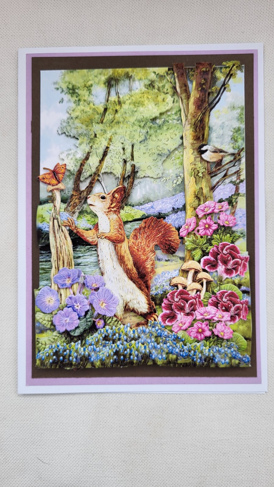 Handmade greeting card,  wildlife greeting card 