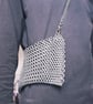 Chainmaille Handbag - Black Leather Lined - Image 2