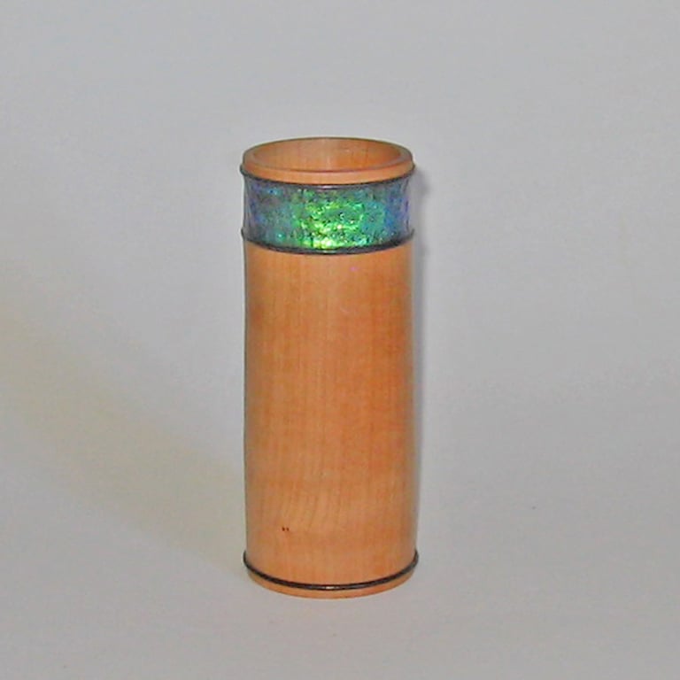 Iridescent brush pot