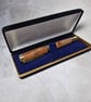 Hand Turned Wooden Ballpoint Pen - Elm Burr - Image 6