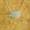Beach glass bar pendant
