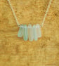 Beach glass bar pendant