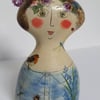 Figurative ceramic vase 