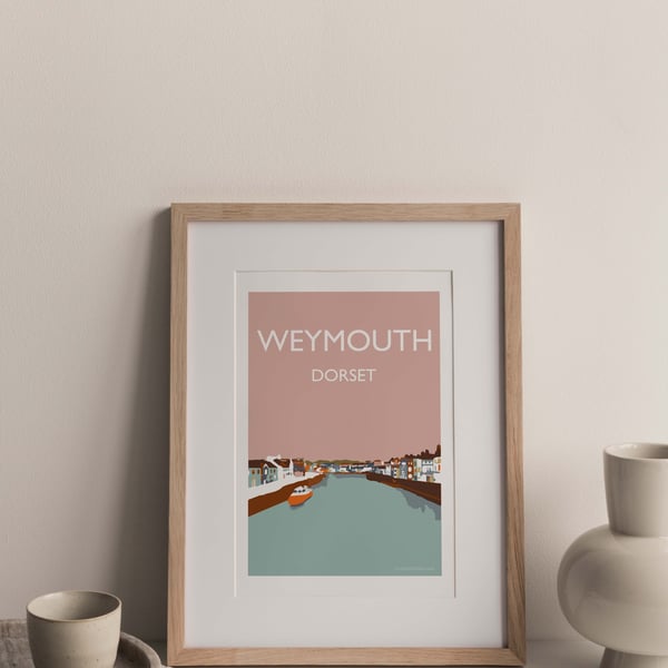 Weymouth, Dorset, UK Giclee Travel Print