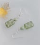 Cute Polka Dot Rectangular Drop Earrings in a Choice of Colours - Image 1
