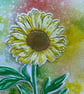Embossed sunflower Happy birthday card - Image 2