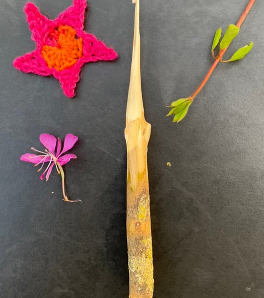 Hand-carved Crocet Hook, 2.5mm