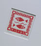 Pisces,Red Fish Mini Linocut, Original Lino Print by Giuliana Lazzerini - Image 5
