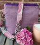 Abstract Mauve Circles Crossbody Bag - Image 2
