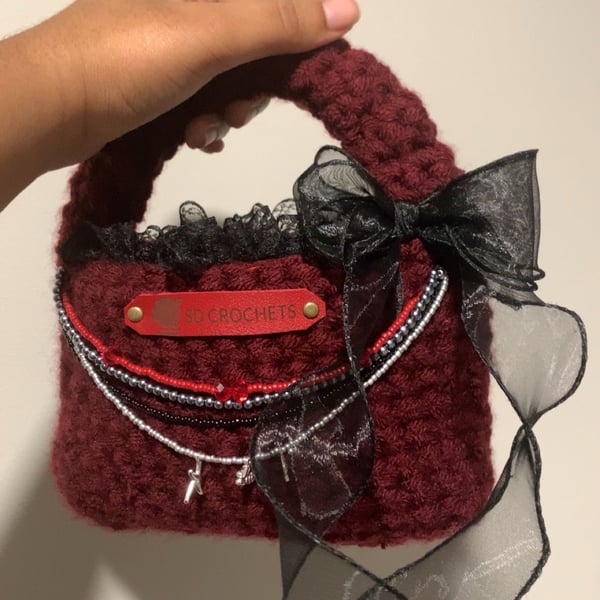 Crochet purse 