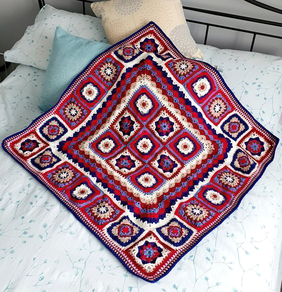 Patchwork cheap crochet blanket