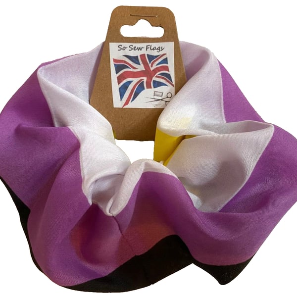 Non Binary Flag Hair Scrunchie Scrunchies Accessory Band Elastic