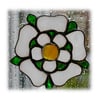 Yorkshire Rose Suncatcher Stained Glass 037