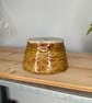 Ceramic Red brown spring bulb planter hand made thrown - Image 4