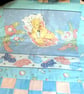 Nursery Quilt, Sleeping Teddy Quilt, Baby Gifts,