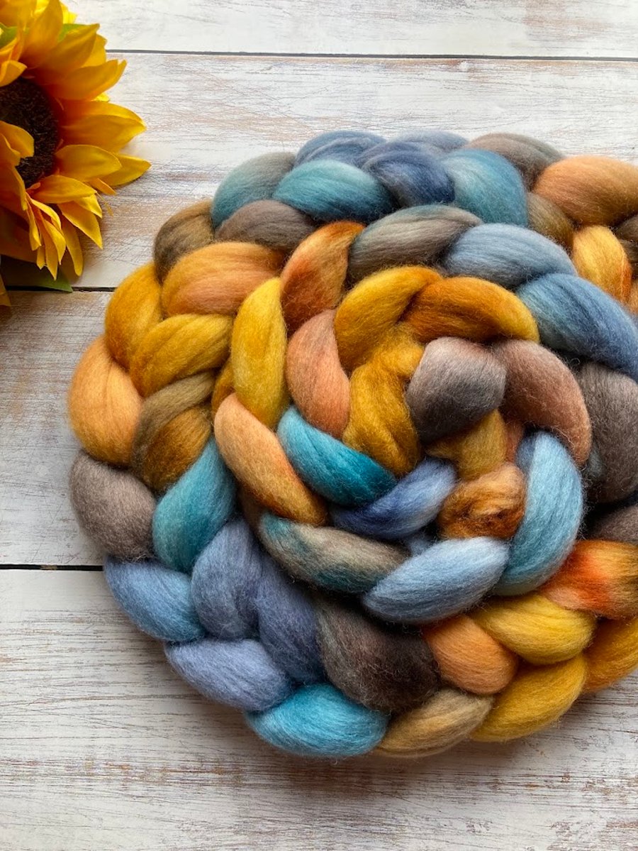 Puntas Arenas Spinning fibre 100g Sunflower sky