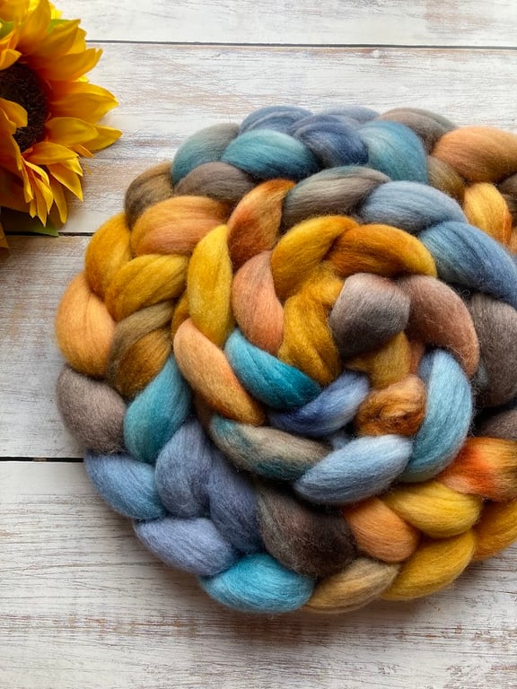 Puntas Arenas Spinning fibre 100g Sunflower sky