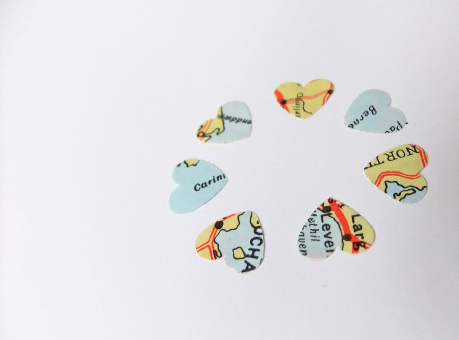 200 hearts - Map Confetti 