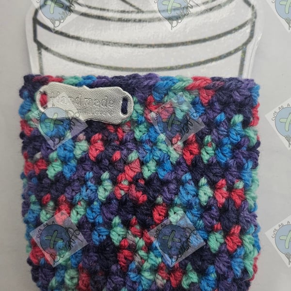 Rainbow cup cozy