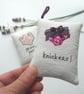freehand embroidered lavender bag sachet hanging decoration 