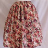 Floral Rose Full Flared Rockabilly Skirt Size 14 16