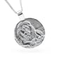 Lion Engraved Sterling Silver Coin Necklace - Image 10