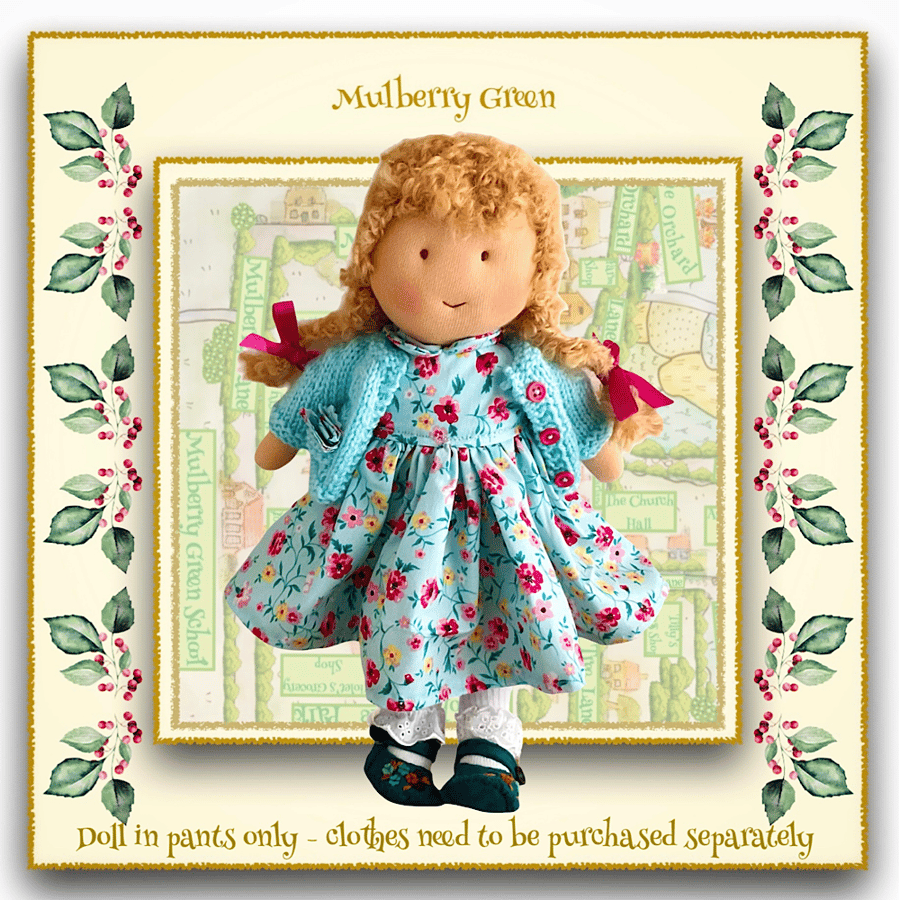 Reserved for Claire - Doll - Amelia Anderson - a handcrafted Mulberry Green doll