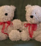 Hand Knitted Silver Bear - Image 1