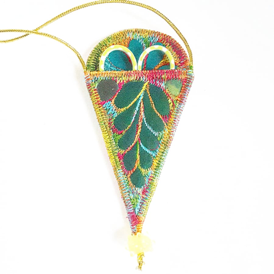 Embroidery Scissor Holder Necklace 