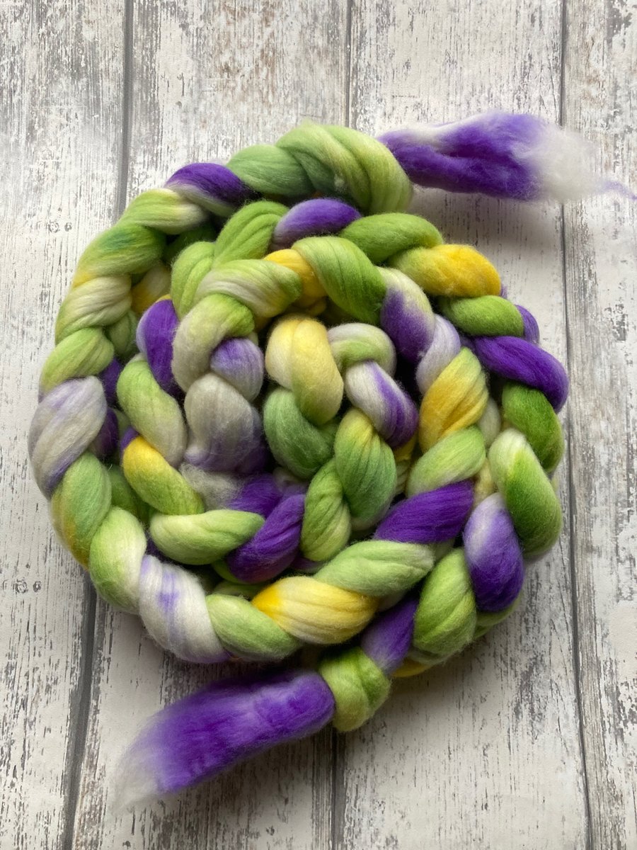 Rambouillet Spinning fibre 100g Sweet Iris