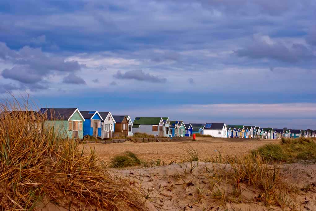 Beach Huts Hengistbury Head Dorset England Photograph Print