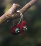 Red Copper Circles with Amazonite Bead - Image 6