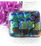 Patchwork  Brooch 101 Dichroic Fused Glass Handmade  - Image 2