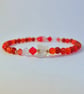 Mixed Agate Bracelet With Crystal Butterfly & Heart, Birthday Gifts For Her - Image 2