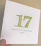 Perfectly Imperfect - SALE Half Price handmade 17th birthday card  - Image 6