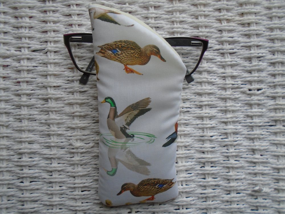 Mixed Ducks Glasses Case. 