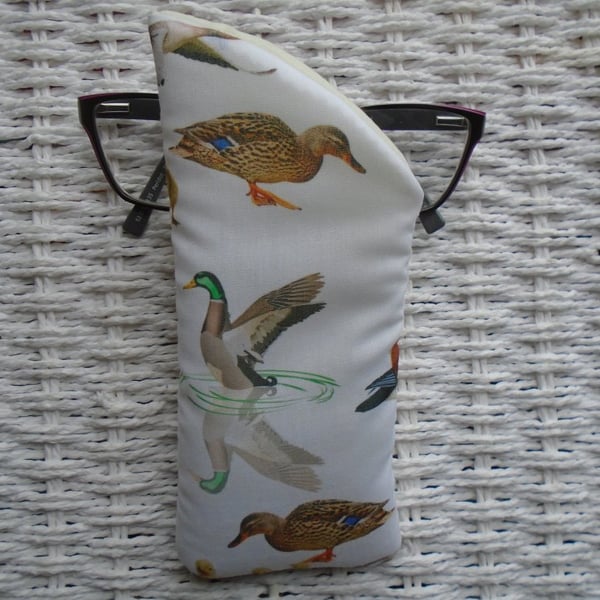 Mixed Ducks Glasses Case. 
