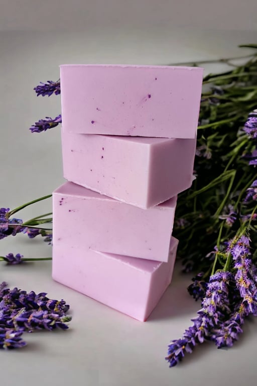 Lavender Goats Milk Soap, Handmade Lavender Soap for Dry Skin