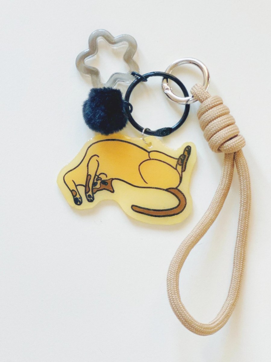 Get It Sorted Cat-Handmade Original Pet Illustration Keyring