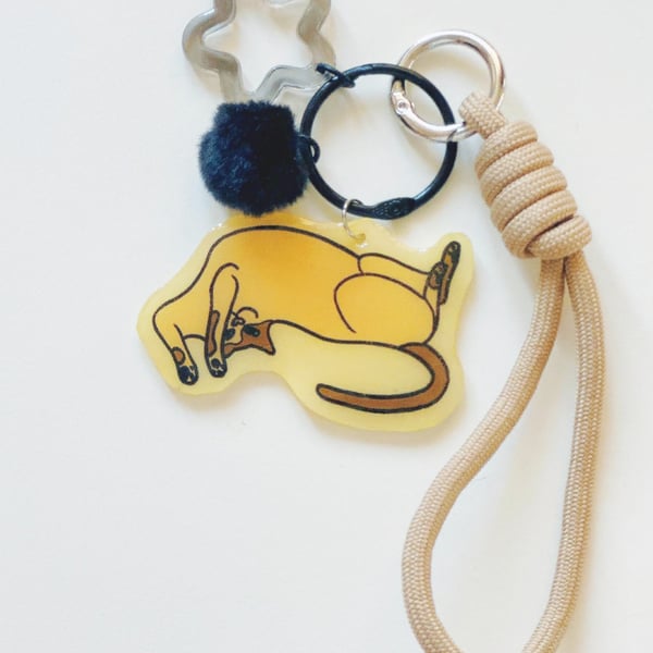 Get It Sorted Cat-Handmade Original Pet Illustration Keyring