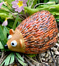 Cute ceramic stoneware pottery hedgehog ornament - Image 6